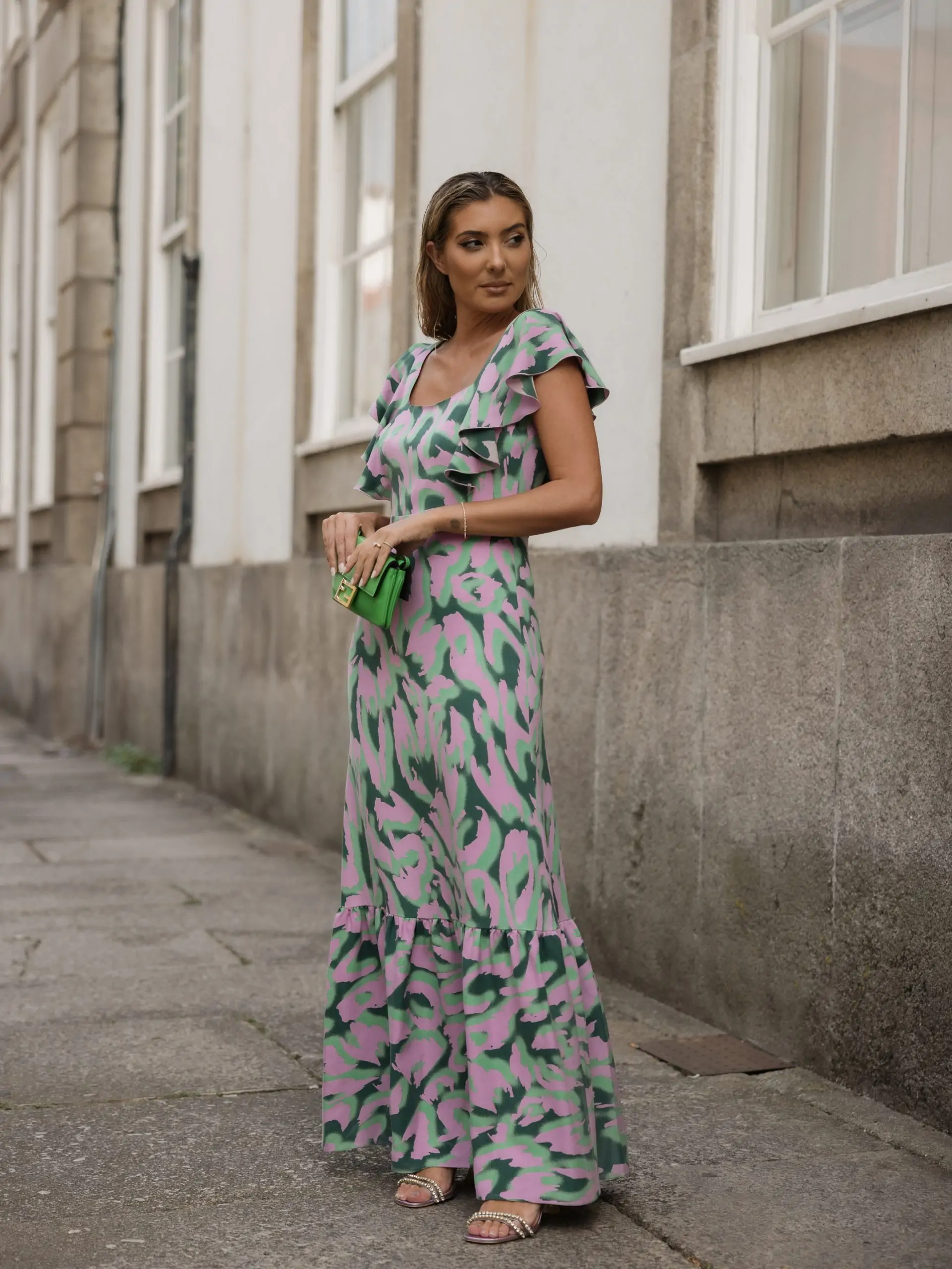 Vestido volantes SCRIPTA