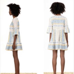 Vestido algodón con mangas